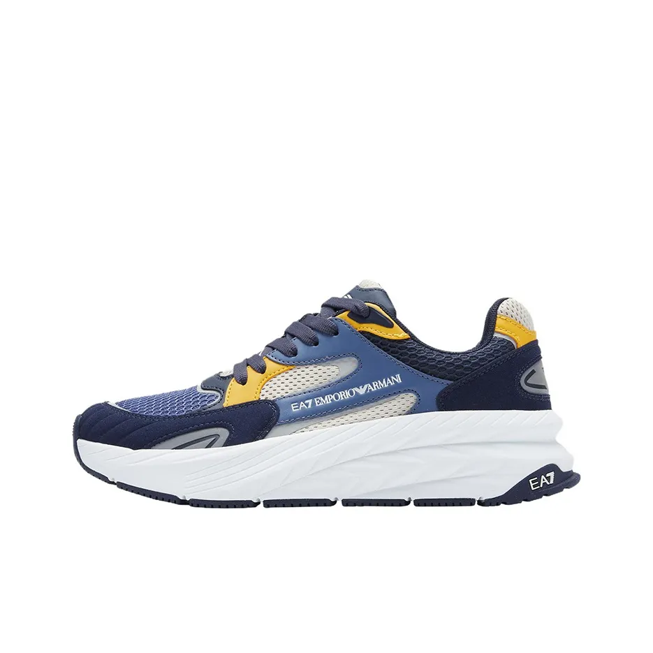 EMPORIO ARMANI EA7 Low Top Casual Shoes Unisex Blue