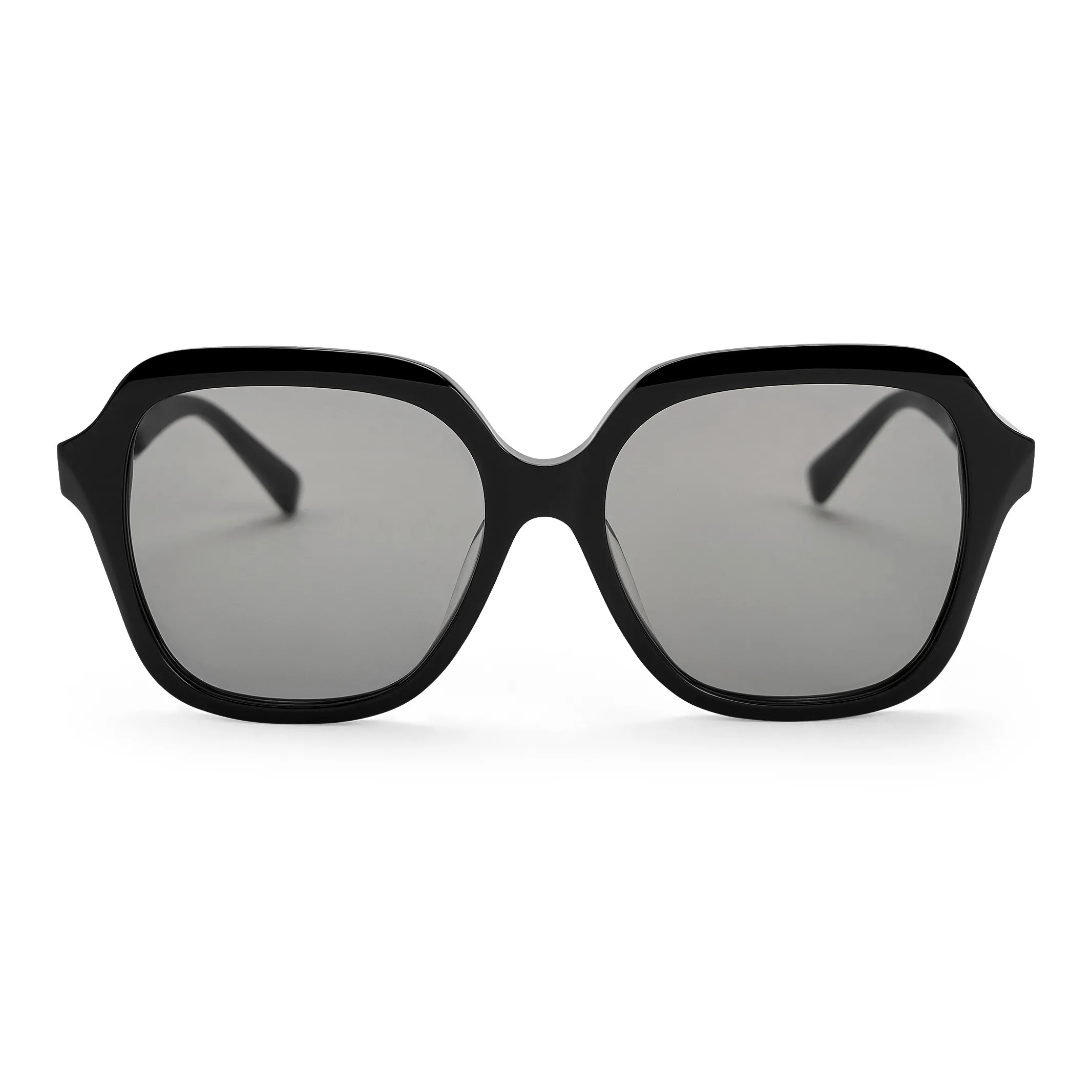 CHARLES KEITH Квадратные Солнцезащитные очки Женские Черный T.Оболочка Агат