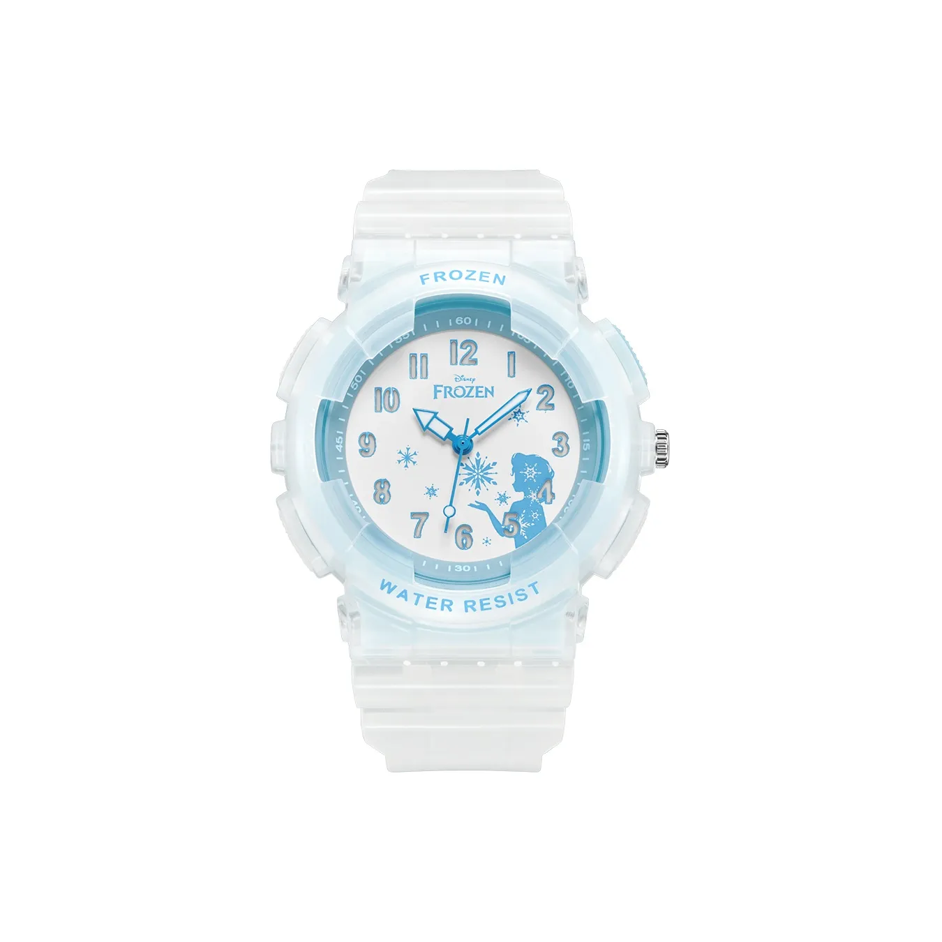 DISNEY FROZEN Серия Кварцевый механизм Силиконовый ремешок Часы Женские Белый циферблат