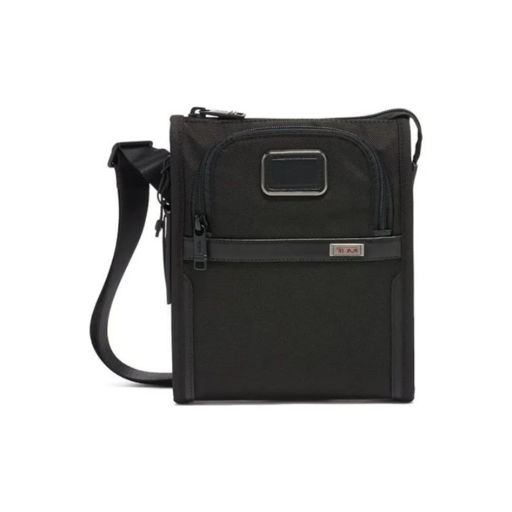 TUMI Nylon Pocket Bag Shoulder Bag Crossbody Bag Small Size Men's Black