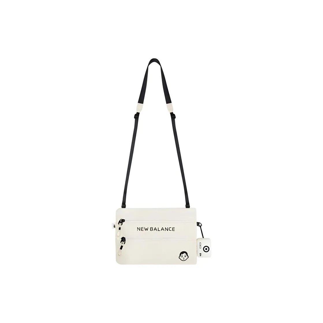 New Balance Noritake Collaboration Polyester Shoulder Bag Crossbody Bag Regular Unisex Ivory White