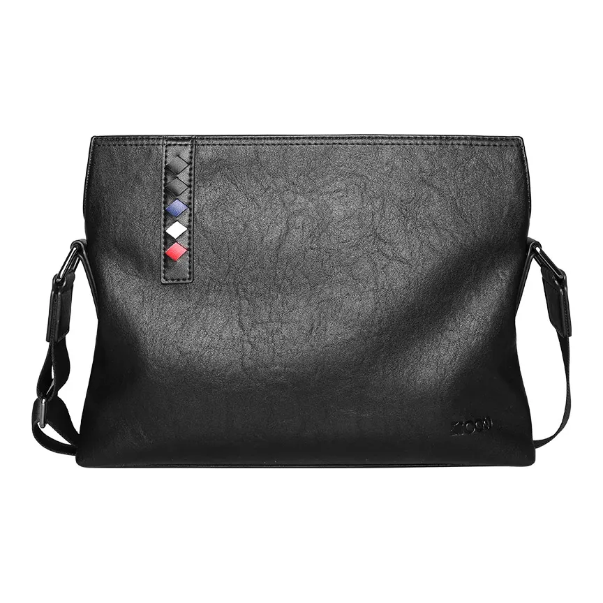 COW Сумка через плечо из микрофибры с синтетической кожей большая мужская черная