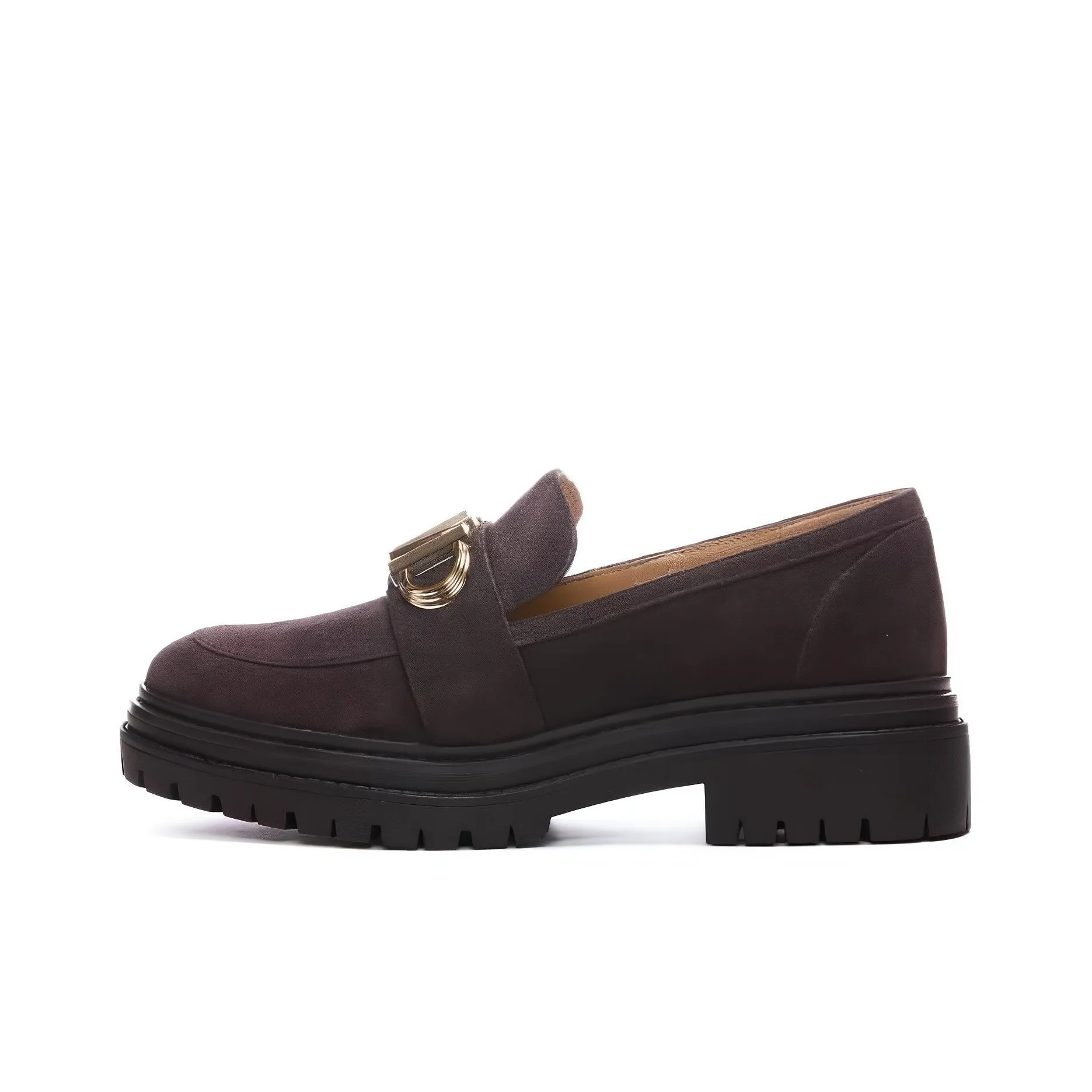 Michael Kors 45mm Logo-plaque Suede Loafers