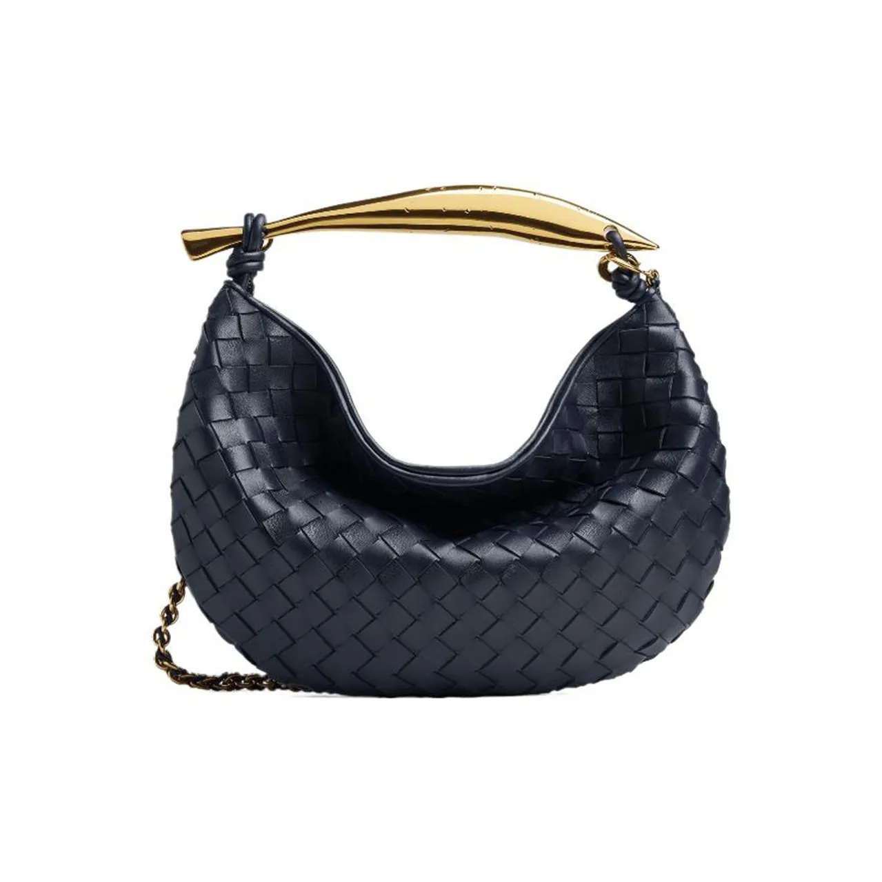 bottega MEN Veneta SARDINE Sheepskin Tote Bag Shopping Bag Handbag Shoulder Bag Crossbody Bag Small Size Women's Space Blue