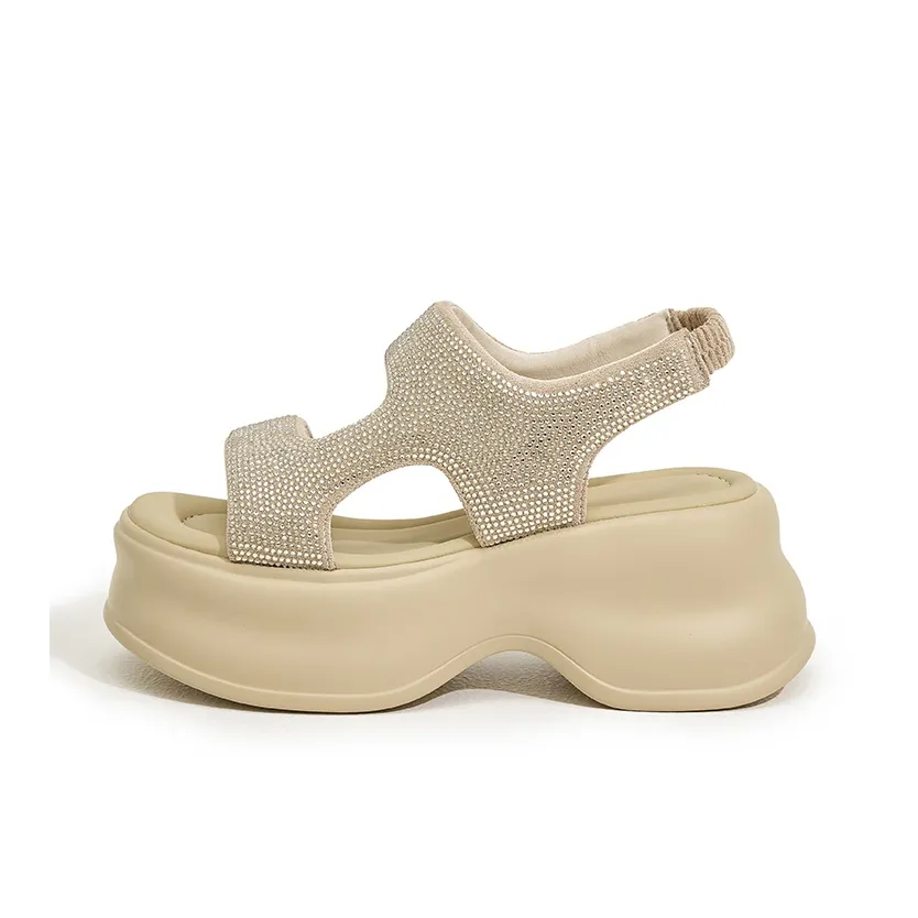 Milan Love Song Strap brand Sandals 8cm Women's Black