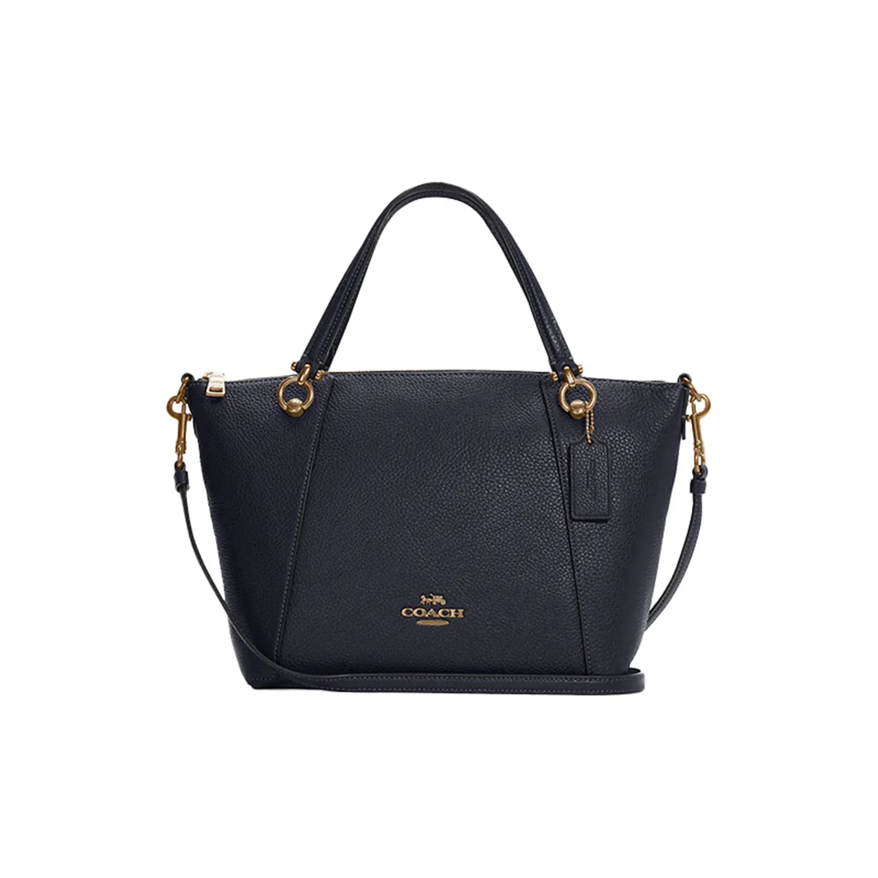 coach marrone Kacey Leather Shoulder Bag Crossbody Bag Dumpling Bag Handbags Small Size Women's Black