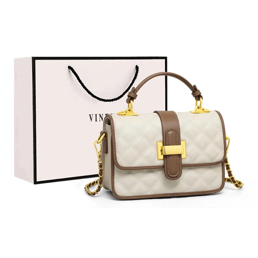 VINEY Сумка из коровьей кожи сумка через плечо сумка на плечо маленькая женская цвет экрю