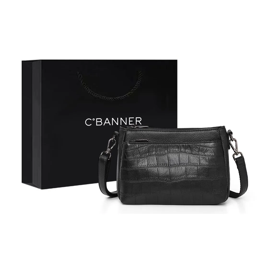 C°BANNER Коровья кожа с синтетической кожей сумка Mom маленькая квадратная сумка сумка через плечо большая женская