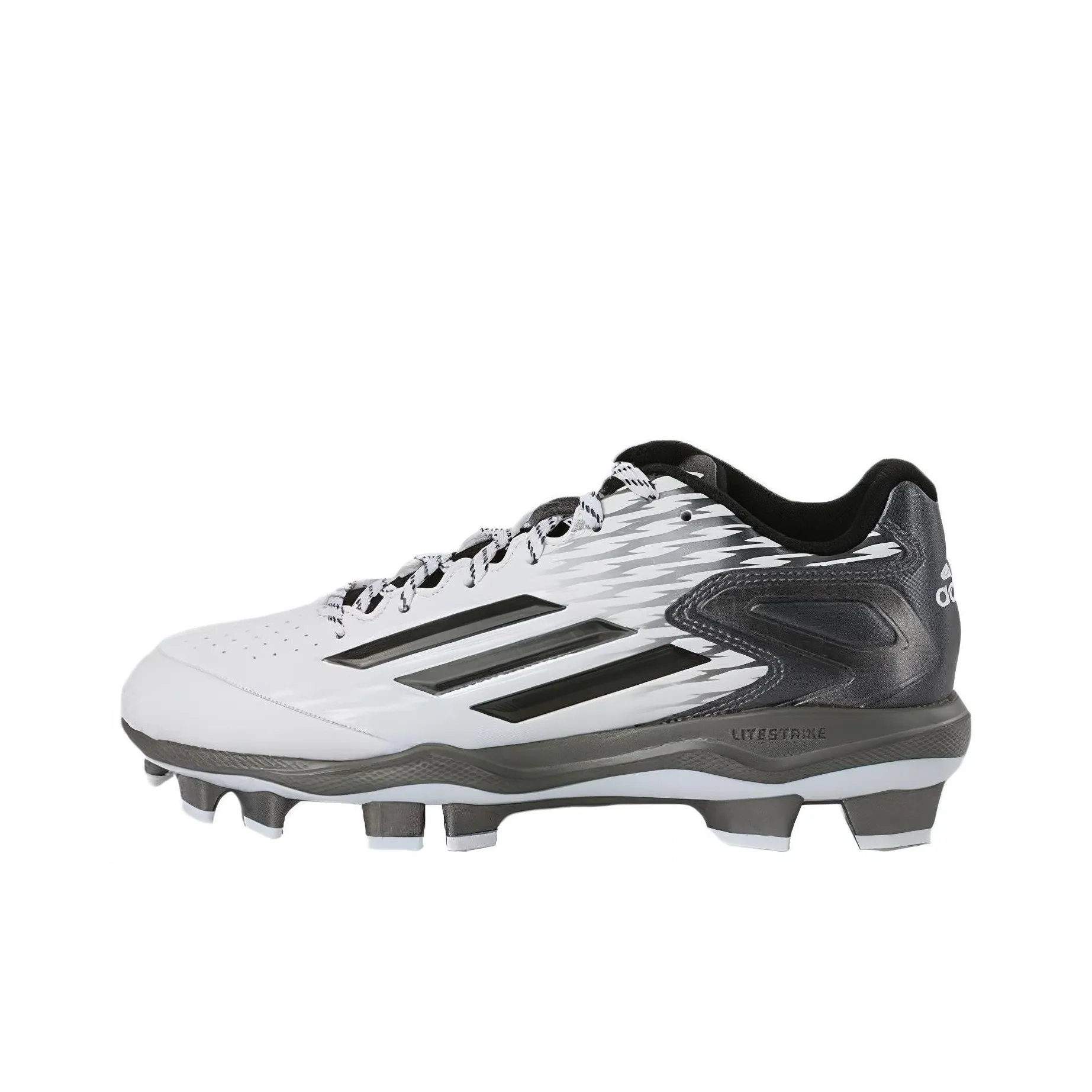 Adidas Poweralley 3 Mid Baseball Cleats 'White Black'