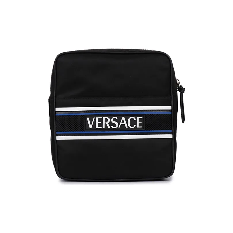 VERSACE Polyamide One Shoulder Handbag Crossbody Bag Regular Men's Black