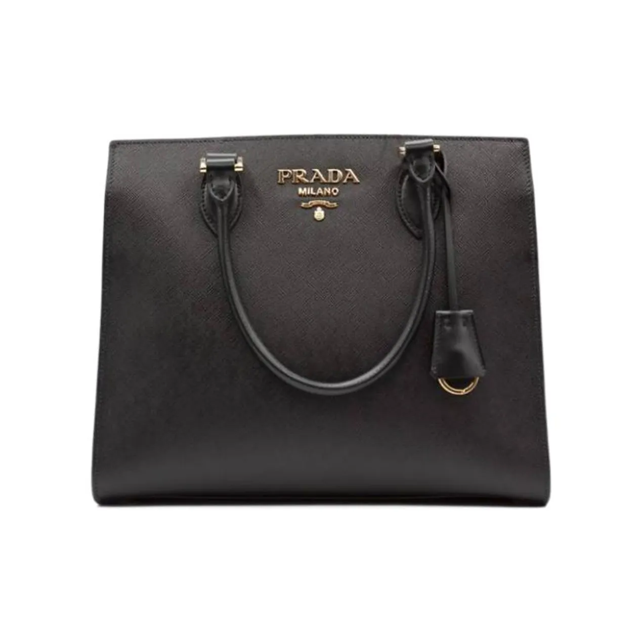 PRADA Leather Tote Bag, Shopping Bag, Shoulder Bag, Crossbody Bag, Handbag Women's Black