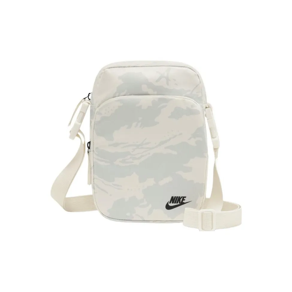 Nike Heritage Fabric Crossbody Bag, Shoulder Bag Unisex White