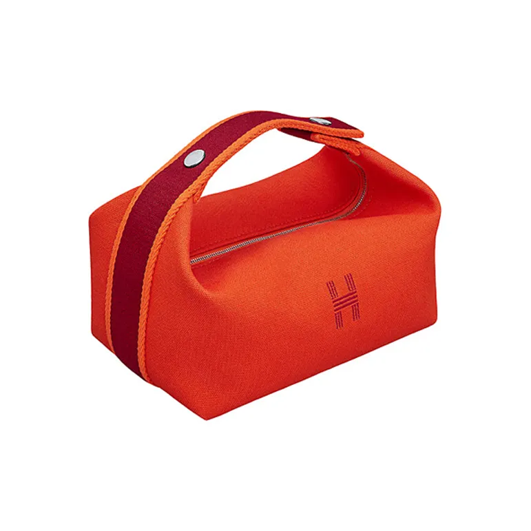 HERMES Bride a Brac Canvas Canvas Bag Portable Travel Bags Storage Bags Toiletry Bags Large Size Unisex