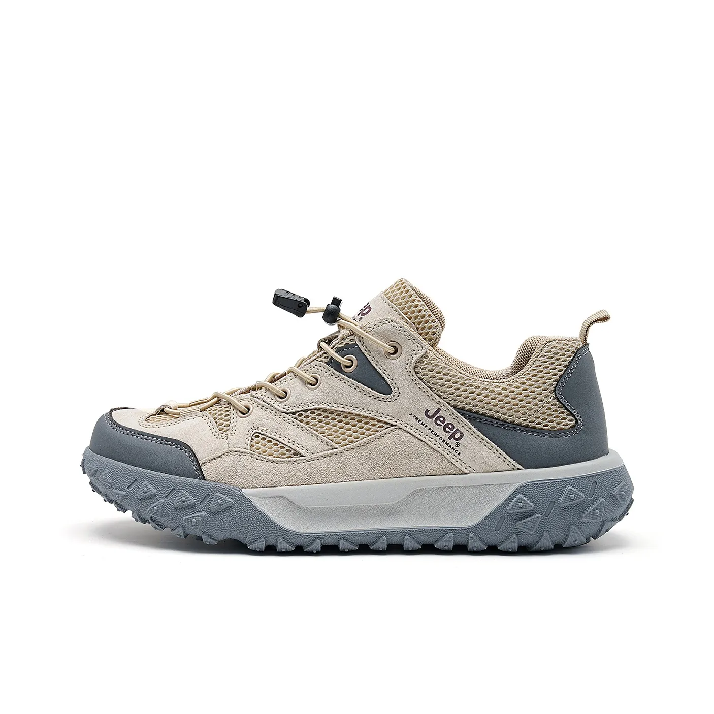 Jeep Low Top Hiking Shoes Men's Sand Gray
