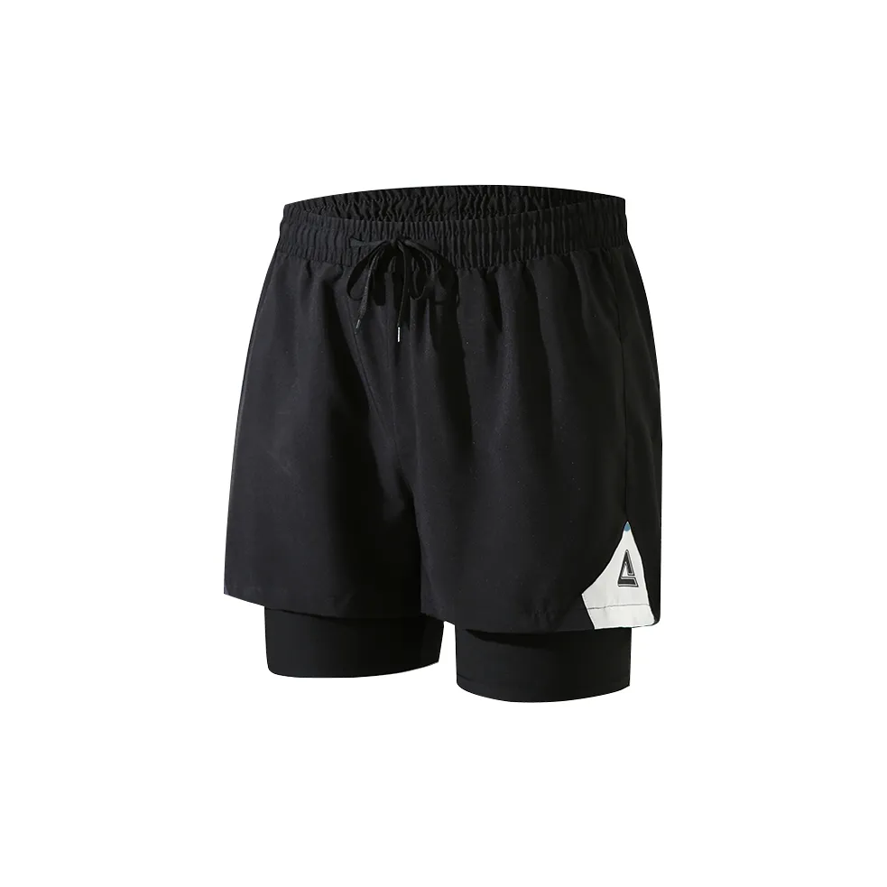 PEAK Swimming Sets Polyester Beachside Swimming Pool Hot Spring Casual Vacation Travel Men's Black