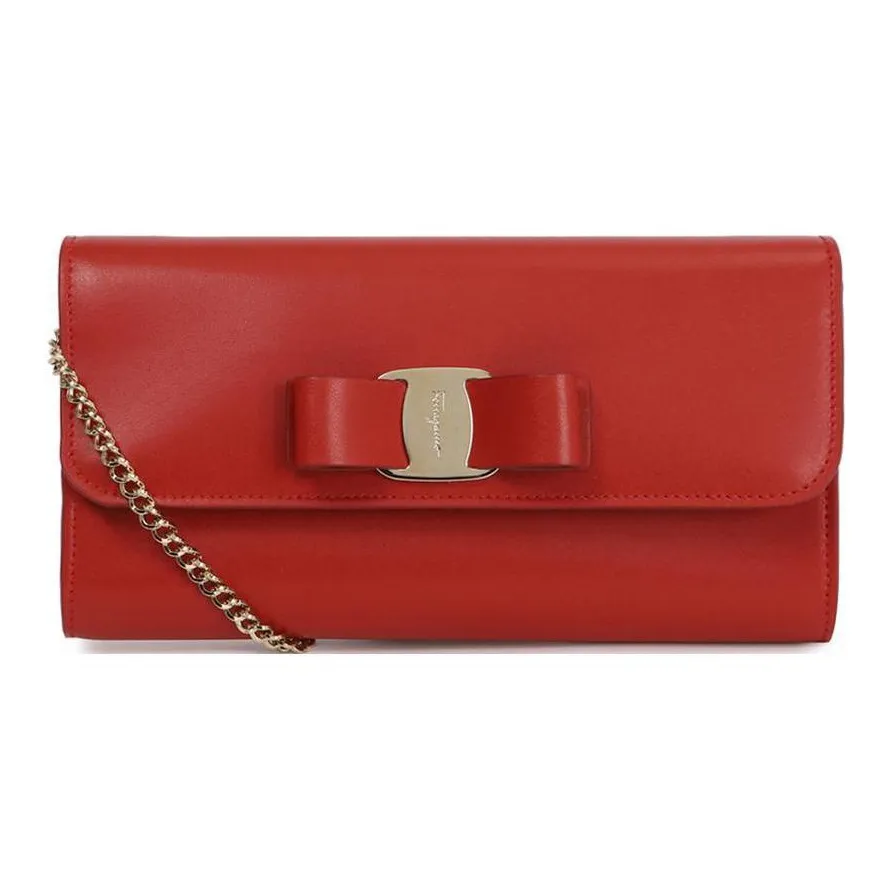 Ferragamo Сумка через плечо из коровьей кожи женская красная