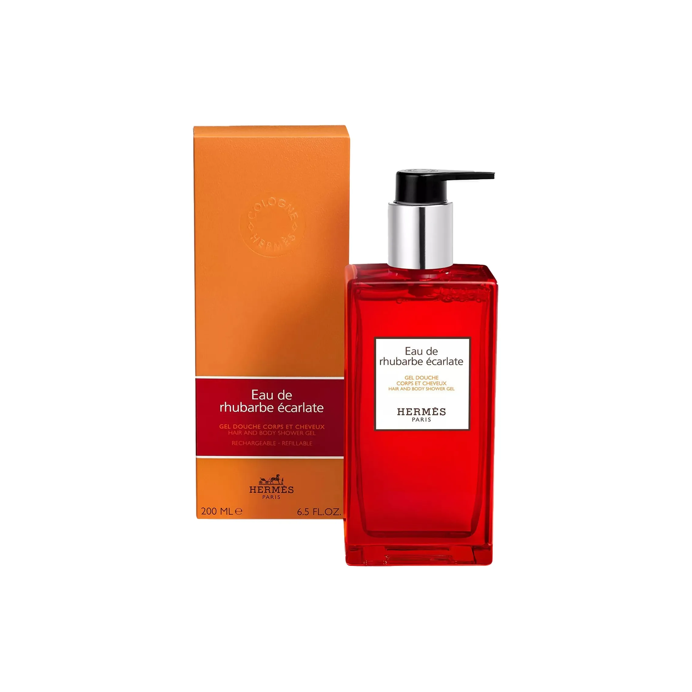 HERMES Малиновый Пламя Шампунь с ароматом Ginseng Гидратирующий Увлажняющий Глубокий Очищающий Гель 200 мл