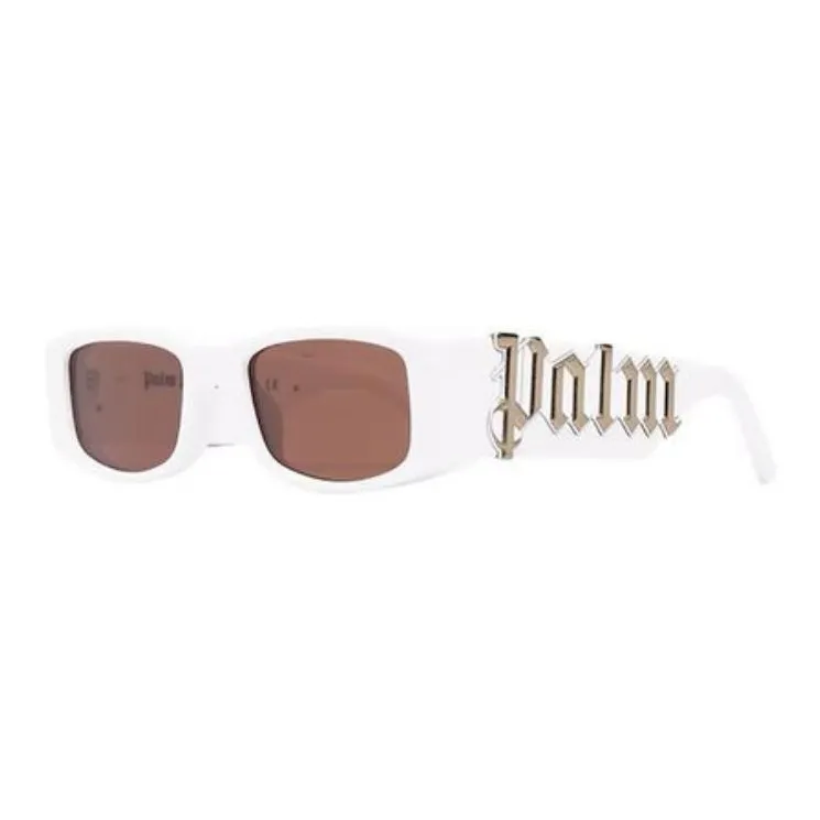 PALM ANGELS Acetate Metal Square Sunglasses Women's White