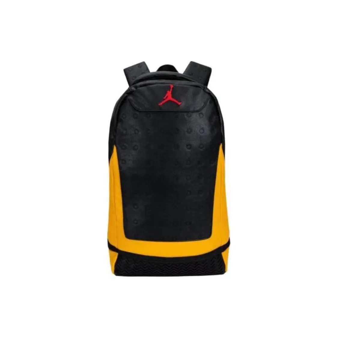 Jordan Polyurethane Basketball Backpack Unisex Black Yellow Color Scheme Bruce Lee Color Scheme