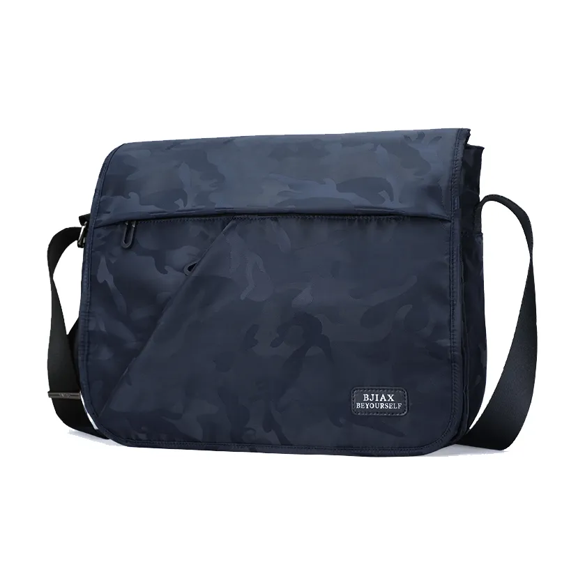 BJIAX Oxford Messenger Bag, Shoulder Bag, Crossbody Bag Men's Blue/Black