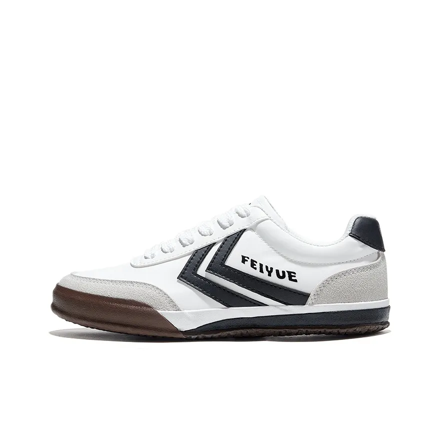 Feiyue German Army Trainers Slip Resistant Low Top Skateboard Shoes Unisex White Black