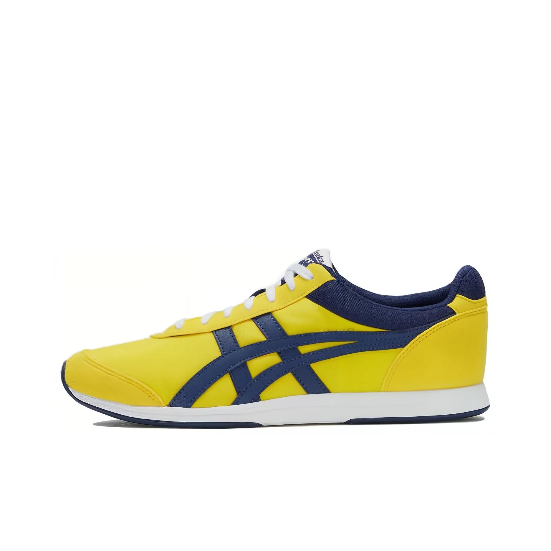 Onitsuka Tiger Golden Spark Shock Absorbers Slip Resistant Abrasion Resistant Low Top Casual Unisex Yellow Blue Onitsuka Tiger Golden Spark Shock Absorbers Противоскользящий устойчивый к истиранию низкий топ повседневный унисекс желтый синий