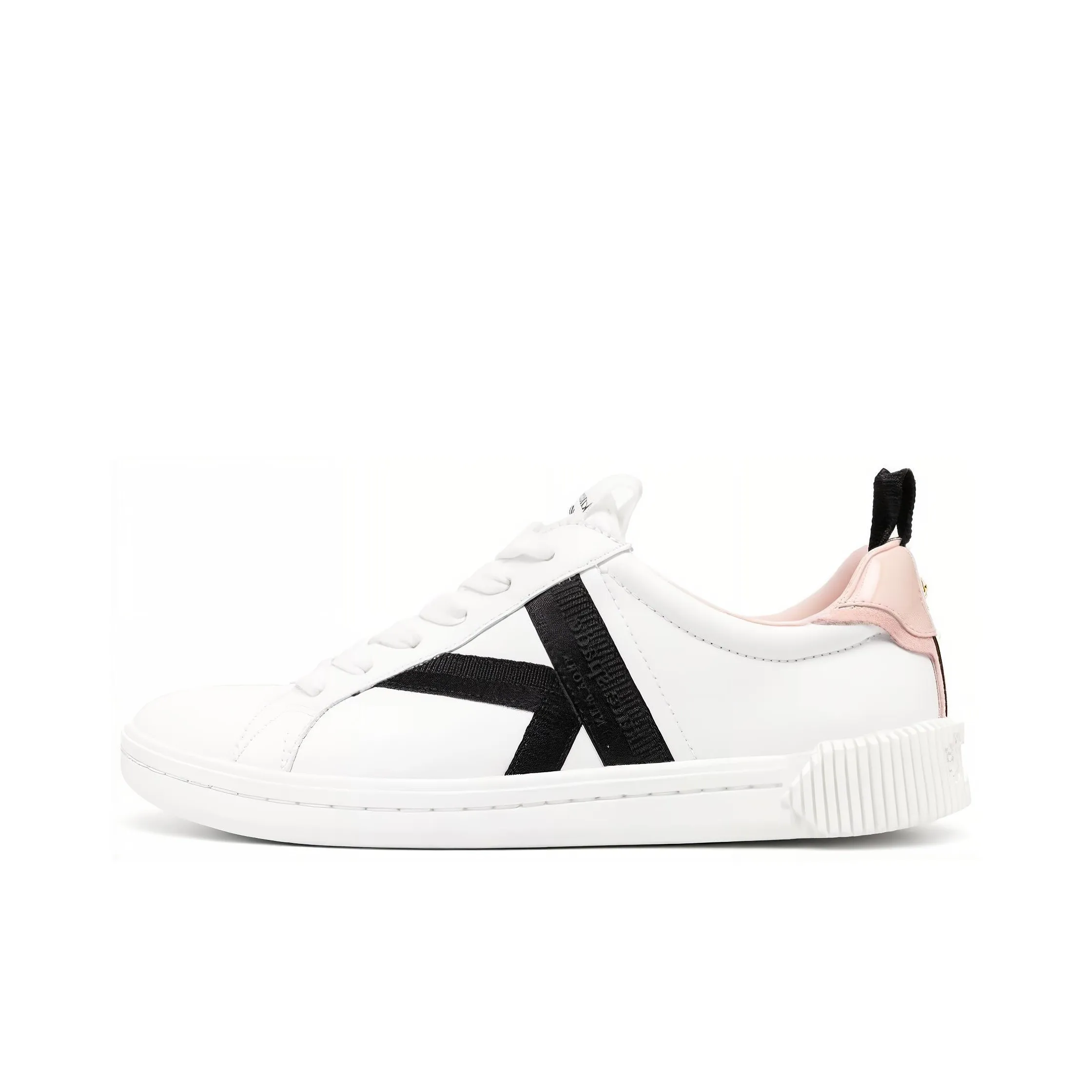 fendi spade Embossed logo Leather Sneakers