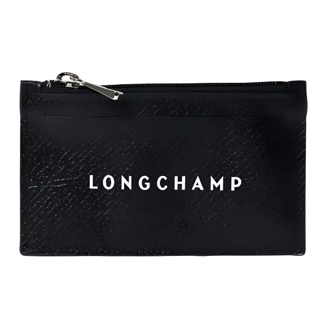 LONGCHAMP Roseau Essential Cow Leather Wallet Women
s Black