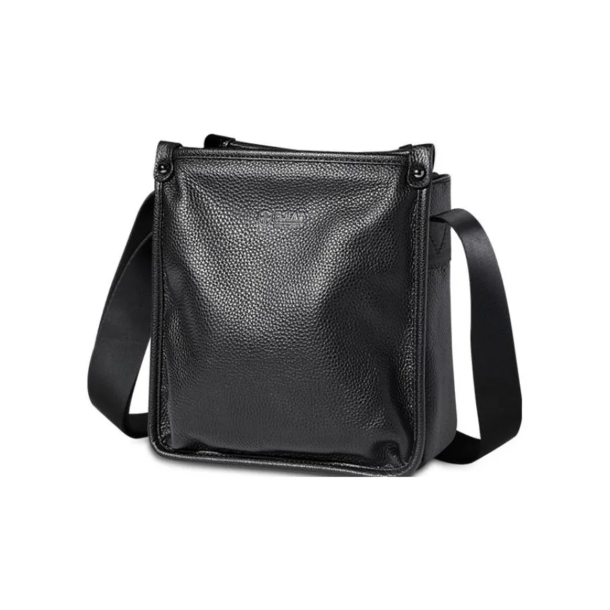 BJIAX Сумка через плечо из коровьей кожи мужская сумка на плечо черная кофейная