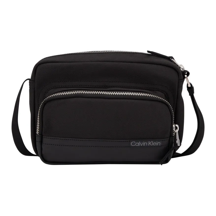 CALVIN KLEIN Fabric Camera Bag, Crossbody Bag Men's Space Black