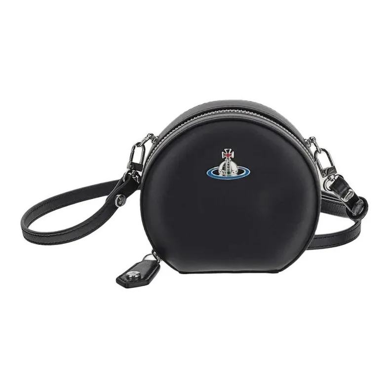 Vivienne Westwood Lambskin Маленькая Круглая Сумка Сумка через плечо Женская Черная