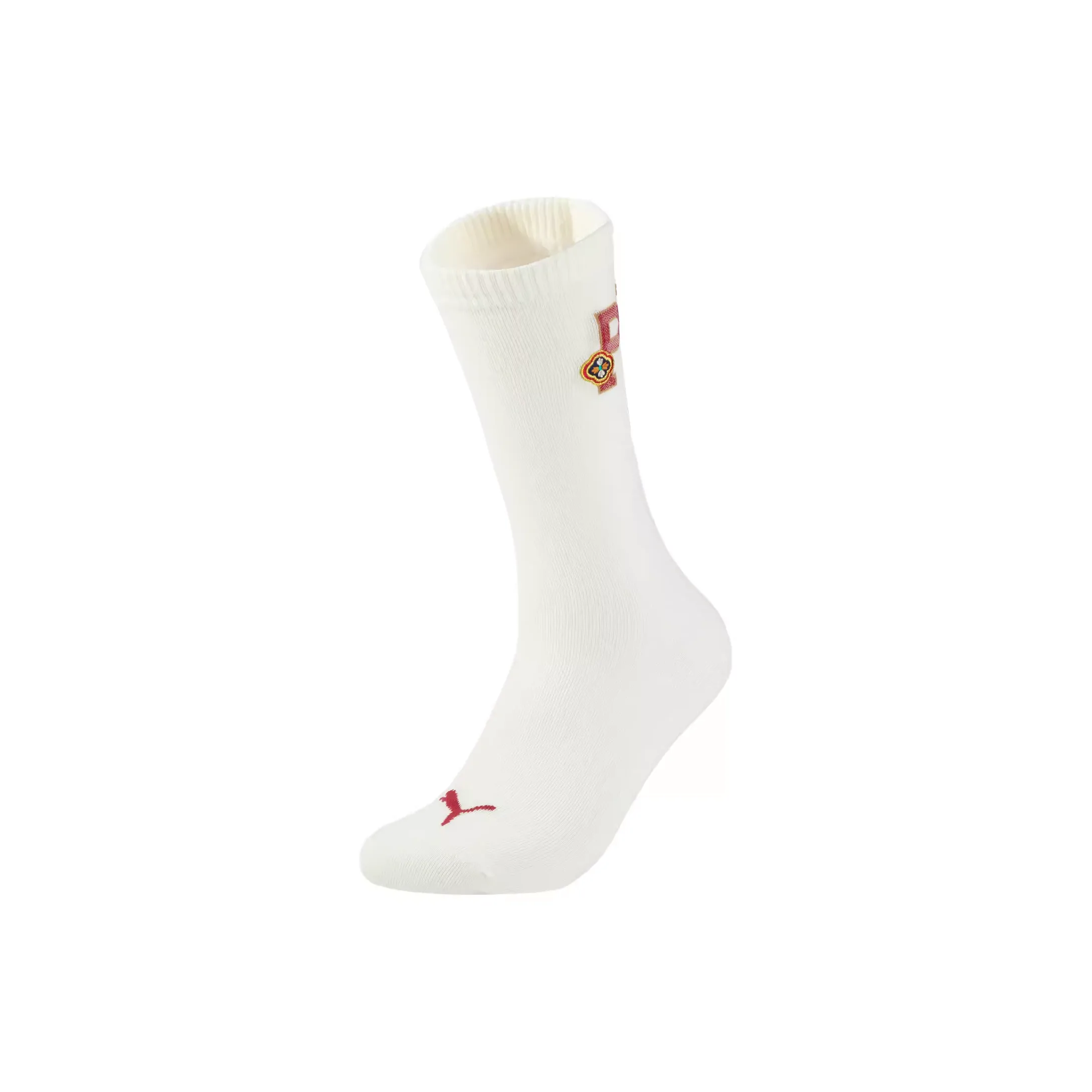 PUMA Mid Calf Socks Unisex Gray White