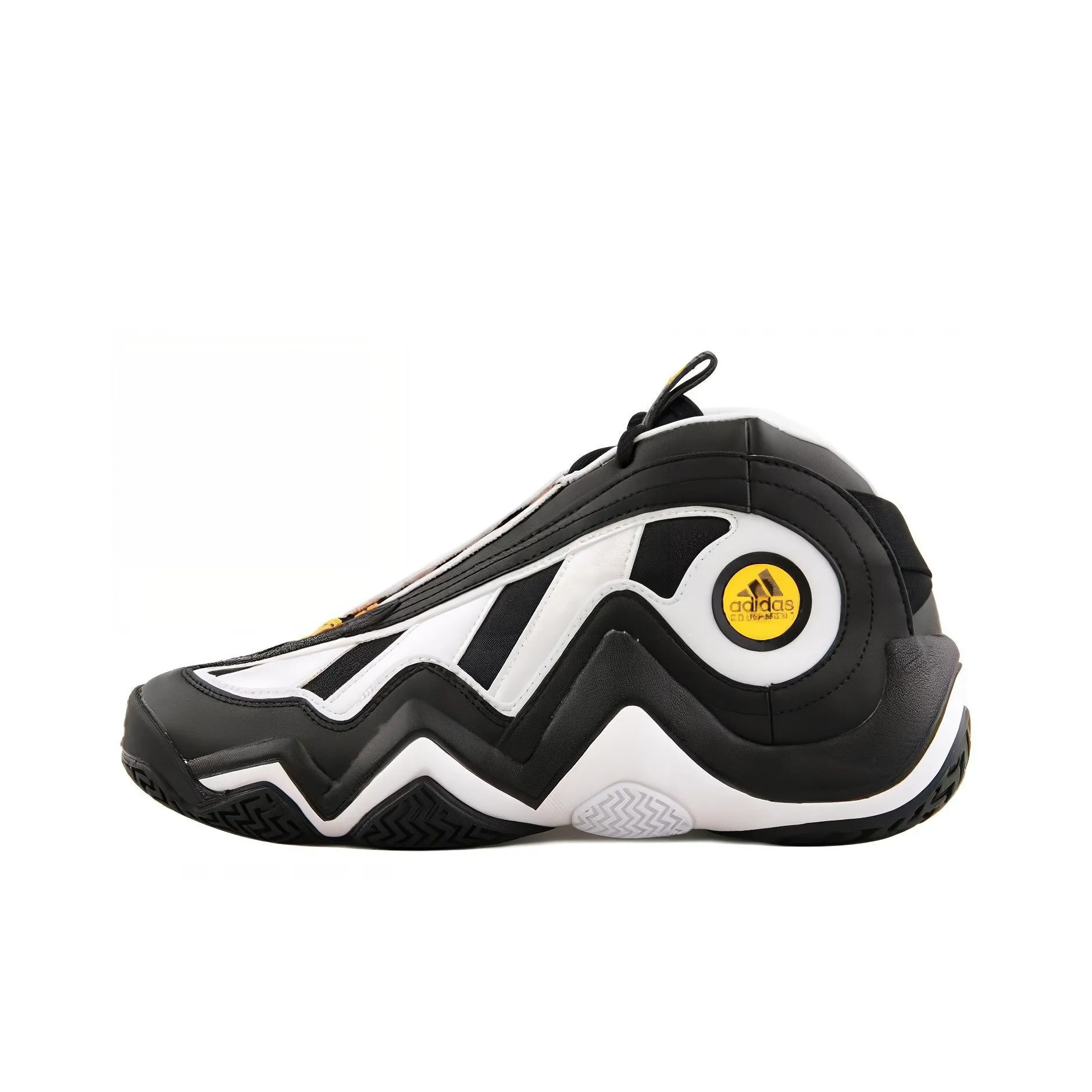 Adidas Crazy 97 Амортизация Износостойкий MID Топ Винтажные баскетбольные кроссовки Мужской Черный белый