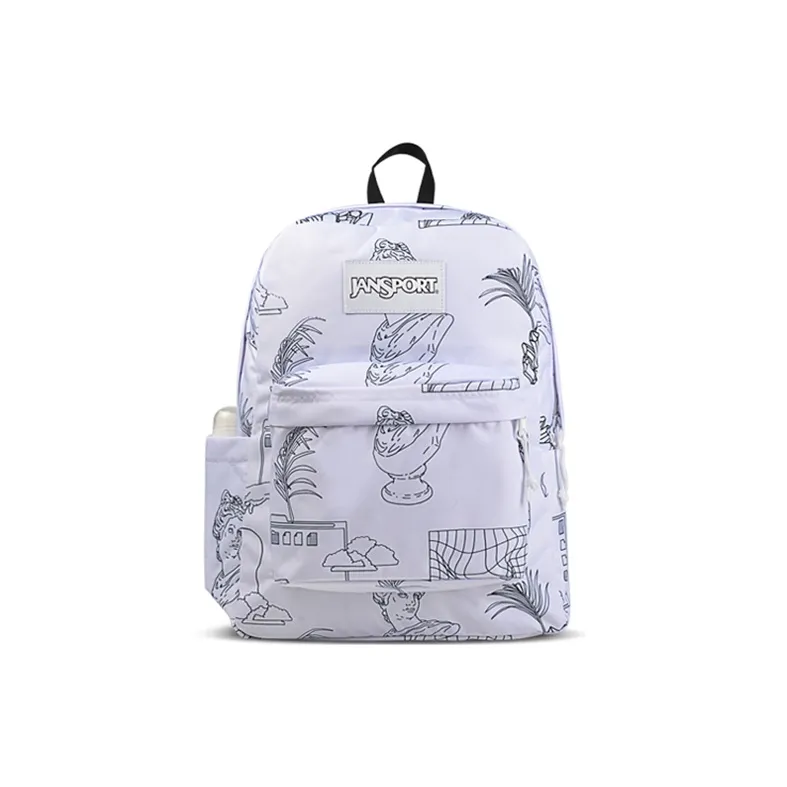 JanSport Polyester Backpack Unisex Simple Hand Drawn