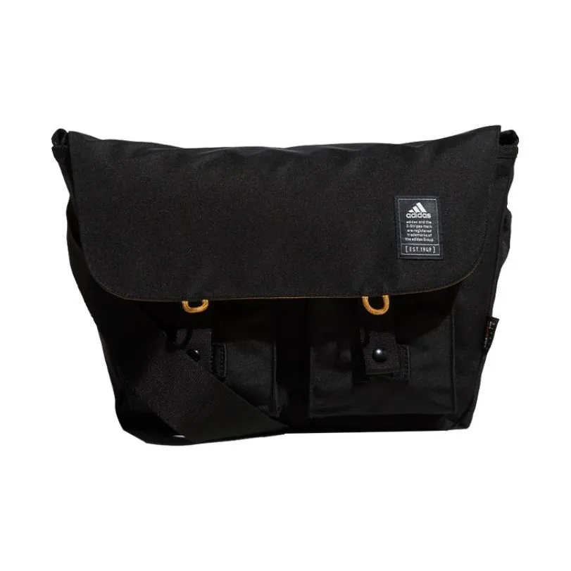 Adidas Recycled Polyester Messenger Bag Shoulder Bag Crossbody Bag Regular Unisex Pure Black