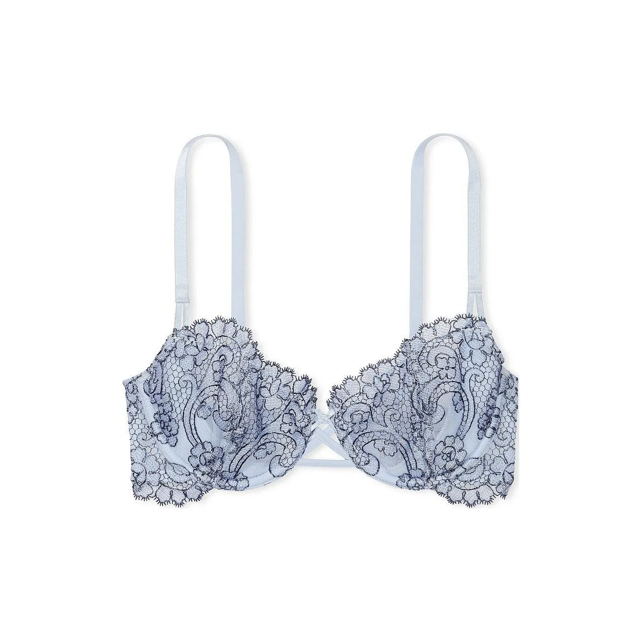 Victoria's Secret PINK DREAM ANGELS Wicked Unlined Boho Floral Ey Be Bra/ F D Bra Women's Denim