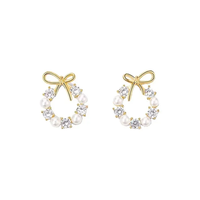 Серьги FEO с цирконием женские