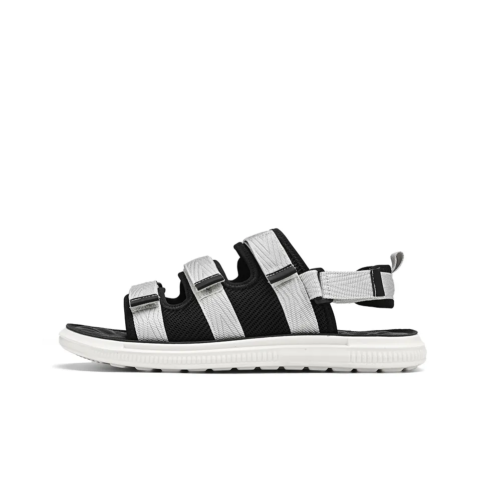 Warrior Comfortable Soft Sole Men's Light Gray Black Beach Sandals
