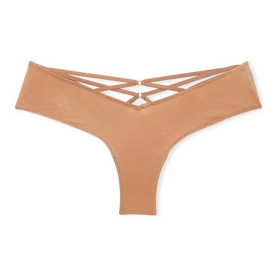 Victoria's Secret VERY Сексуальный Strappy Спина High Нога Cheeky Panty Be Нижнее белье Женские 1 шт Шампанское