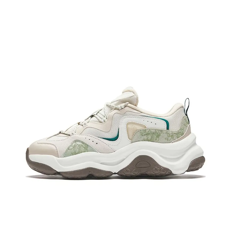 ANTA Износостойкий Дышащий Низкий Топ Casual Женский Белый Коричневый Зеленый