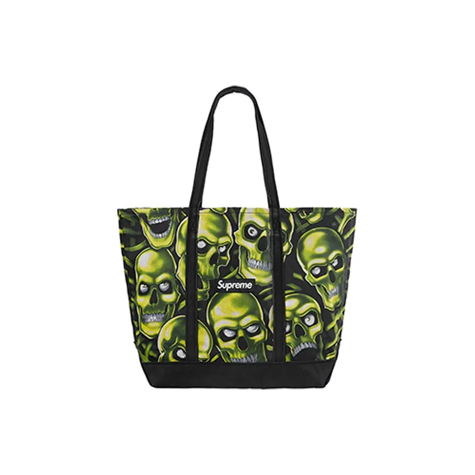 Supreme Polyester Tote Bag, Shopping Bag, Shoulder Bag, Handbag Regular Unisex Black/Green