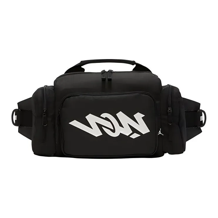 Джордан Полиэстер Сумка Бананка Сумка через плечо Стандартная Унисекс Черная