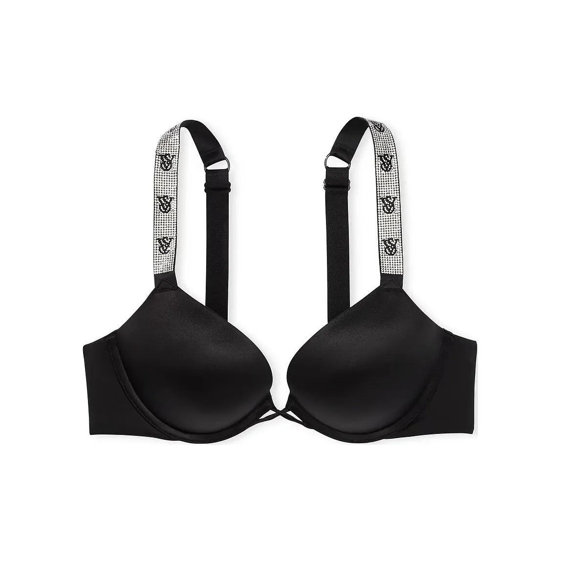 Victoria's Secret Розовый VERY Сексуальный Bombshl Увеличение на 2 чашки Гладкий PUSH Вверх Бюстгальтер Черный Бюстгальтер Женские Черный