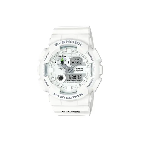 Г SHOCK Кварцевый механизм Смола Ремешок Часы Мужские Белый Циферблат