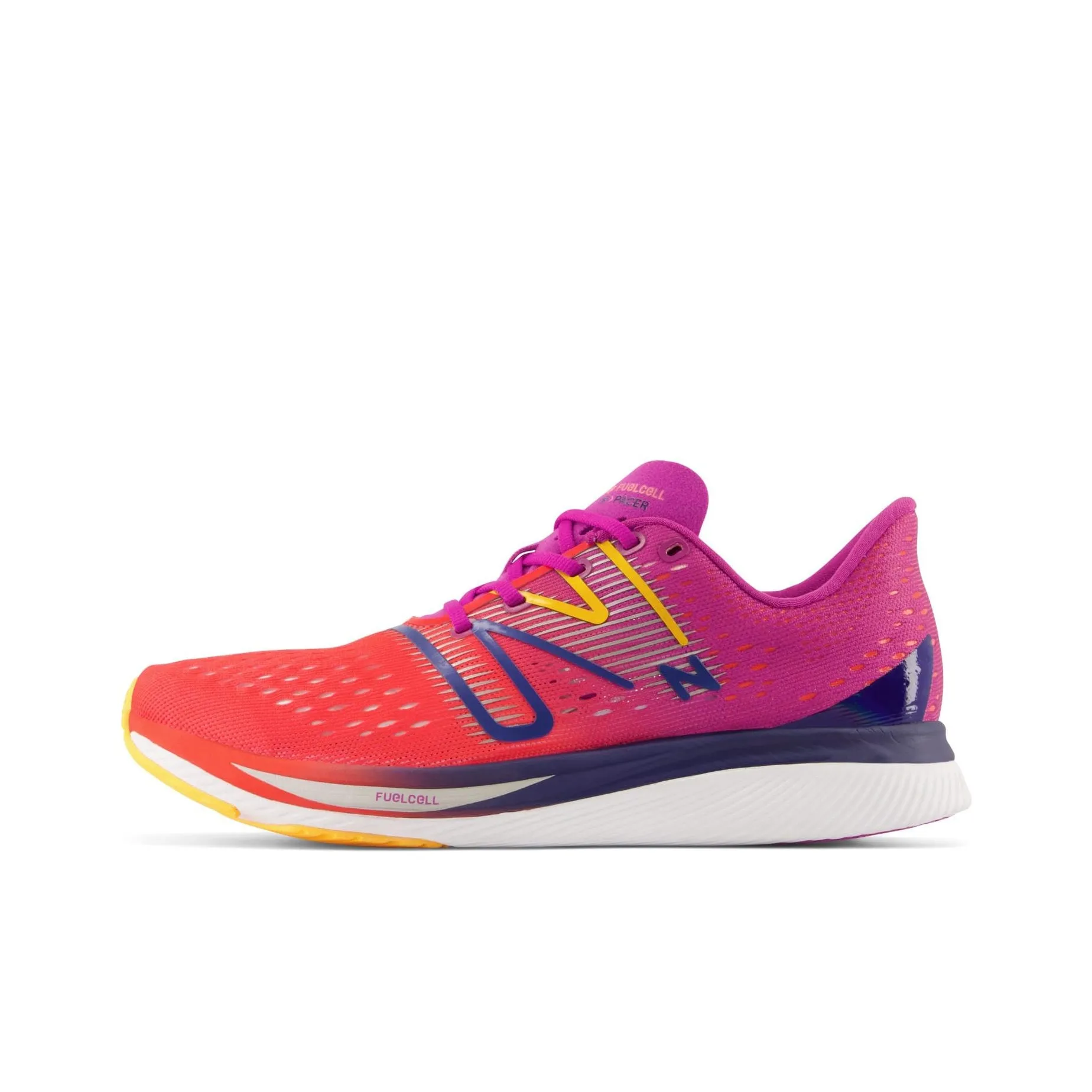 New Balance FuelCell SuperComp Pacer Running Shoes Women's Low Top Red Purple Color
