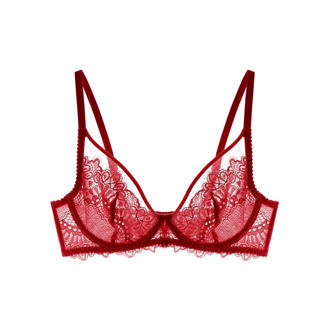 YIMANLI Бордовый Женские Бюстгальтеры