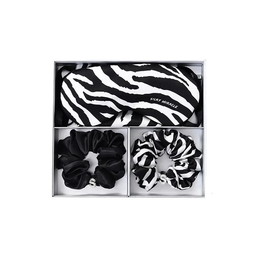 SILKY MIRACLE Hair Ties Women's Zebra Box