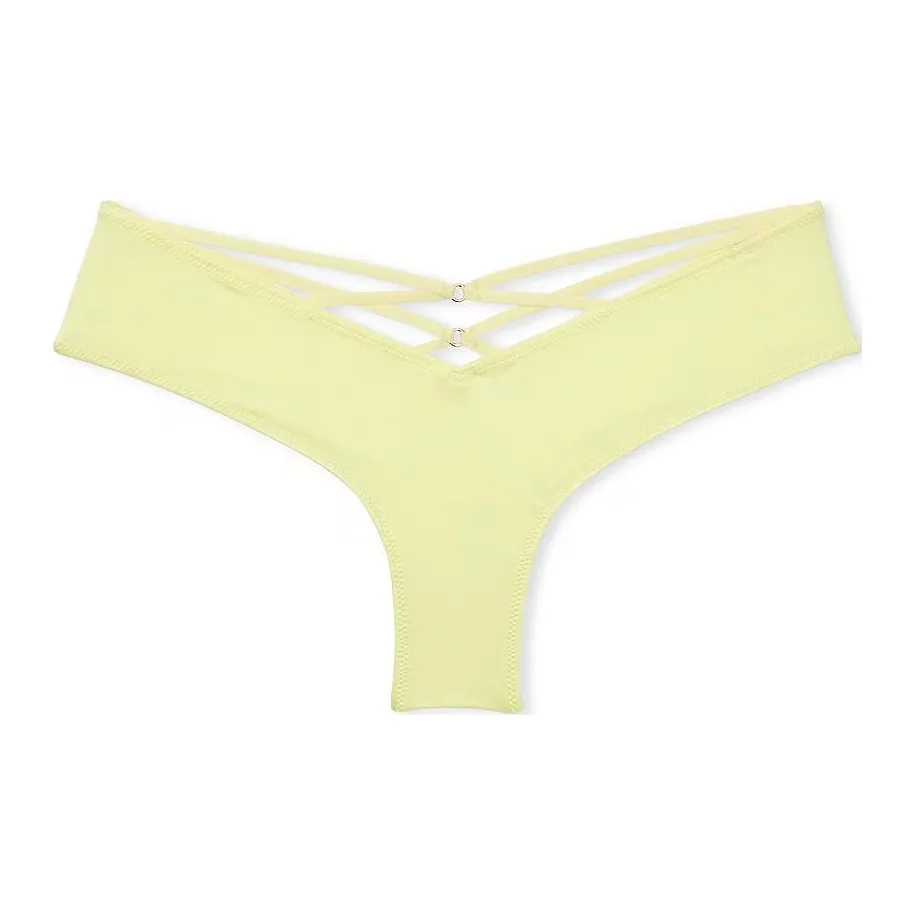 Victoria's Secret VERY Сексуальный Strappy Спина Высокая Нога Cheeky Panty CG Нижнее белье Женские 1 Пачка Лимон