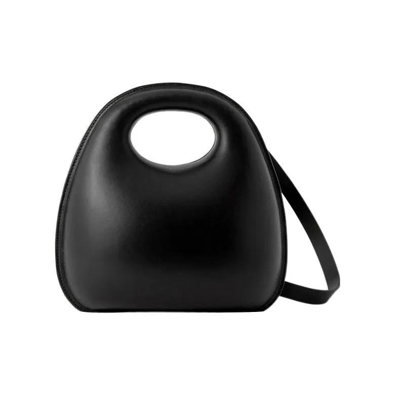 Lemaire Cow Leather Shoulder Bag Crossbody Bag Handbag Women's Black