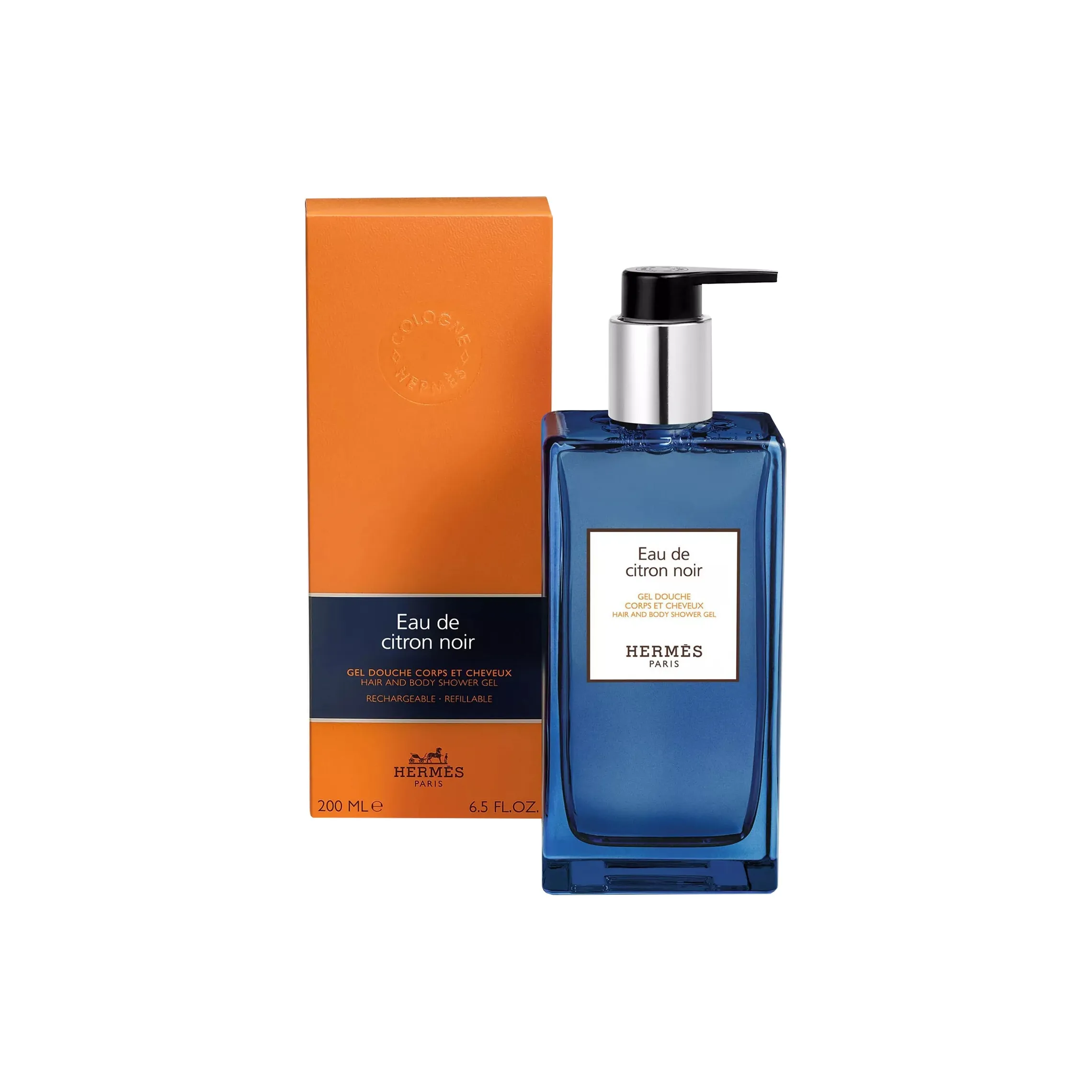 HERMES Черный Лимон Ароматизированный Шампунь Душ Гель Чистка Увлажняющий 200 мл